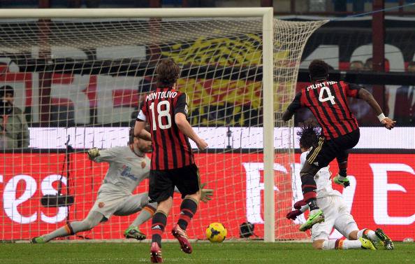 Il gol di Muntari in Milan-Roma (getty images)