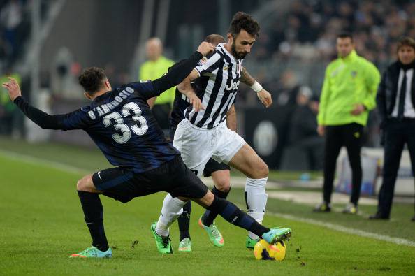 D'Ambrosio contro Vucinic (getty images)