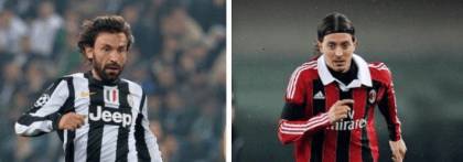 Pirlo vs Montolivo - Getty Images