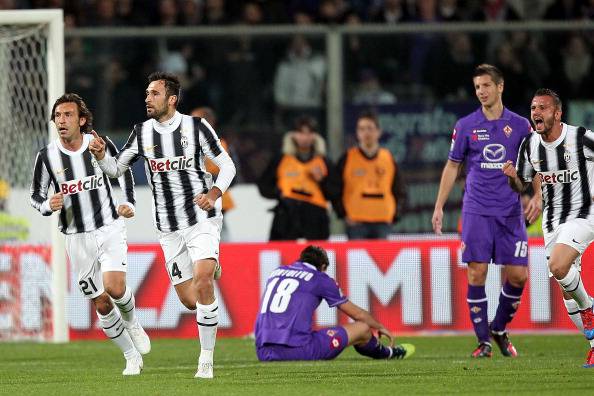 Fiorentina-Juventus del marzo 2012 (getty images)