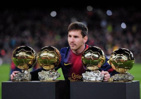 Lionel Messi, vincitore degli ultimi 4 Palloni d'Oro (getty images)
