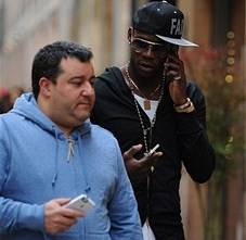 Mino Raiola, qui con Balotelli (getty images)