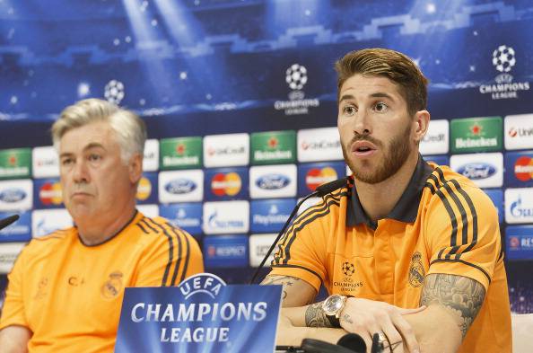 Carlo Ancelotti e Sergio Ramos (getty images)