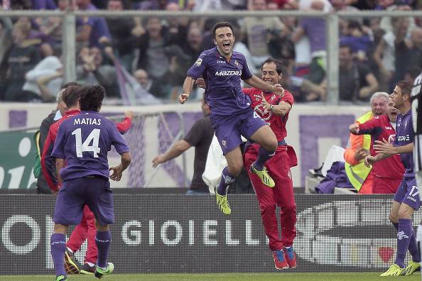 Rossi esulta nel match contro la Juve (getty images)