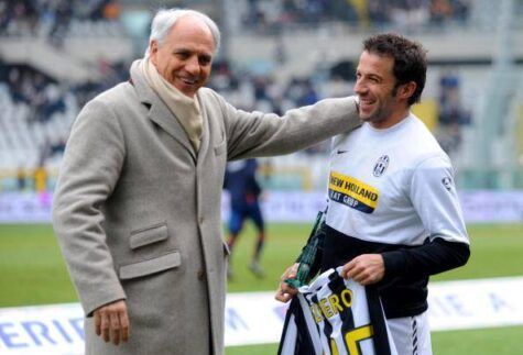 Roberto Bettega scherza con Del Piero - Getty Images