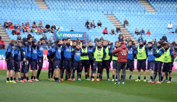 Rifinitura azzurra a Madrid (getty images)