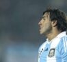 Carlos Tevez con la maglia dell'Argentina (getty images)