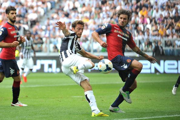 Claudio Marchisio segna il terzo gol contro il Cagliari (getty images)