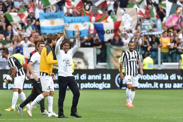 Antonio Conte ieri allo Stadium (getty images)