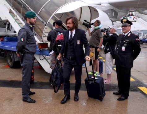 Andrea Pirlo al suo ritorno in Italia (getty images)