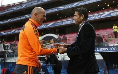 Hierro e Zidane (getty images)