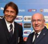 Antonio Conte e Carlo Tavecchio (getty images)