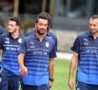 Quagliarella con Chiellini in Nazionale (getty images)