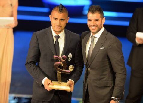 Simone Perrotta, qui con Vidal (getty images)