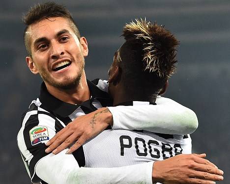 Pogba e Pereyra festeggiano (getty images)