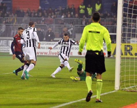 Il gol di Tevez (getty images)