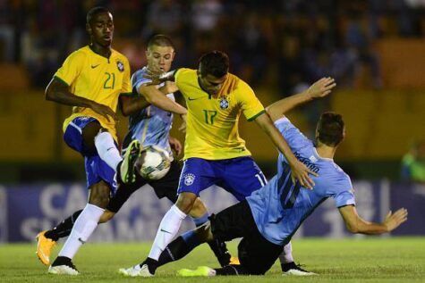 Gerson col numero 21 della Nazionale giovanile brasiliana