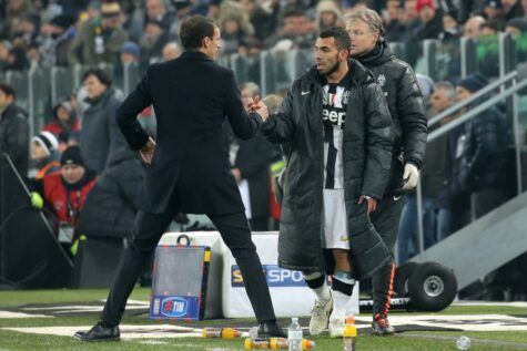 Allegri e Tevez - Getty Images