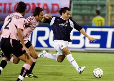 Carlos Tevez in Palermo-West Ham del 2008 (getty images)