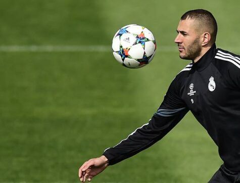 Karim Benzema        (Photo credit should read PIERRE-PHILIPPE MARCOU/AFP/Getty Images)
