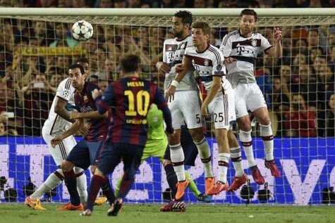Barcelona-Bayern Munich (Photo credit should read LLUIS GENE/AFP/Getty Images)