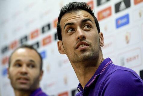 Sergio Busquets (Photo credit should read JOSEP LAGO/AFP/Getty Images)