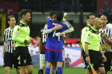 Gianluigi Buffon e Gianluigi Donnarumma