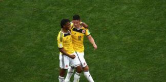 Juan Guillermo Cuadrado e James Rodriguez