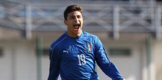 Riccardo Orsolini esulta con l'Under 20 Riccardo Orsolini ©Getty Images