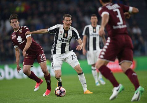 Stephan Lichtsteiner in Juventus-Torino © Getty