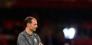 Massimiliano Allegri in allenamento ©Getty Images