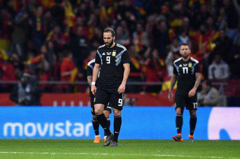 Gonzalo Higuain critiche Argentina