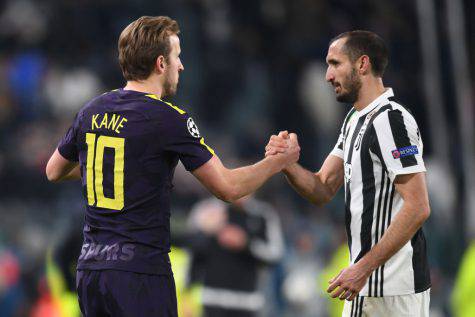 Tottenham-Juve Kane Chiellini Champions