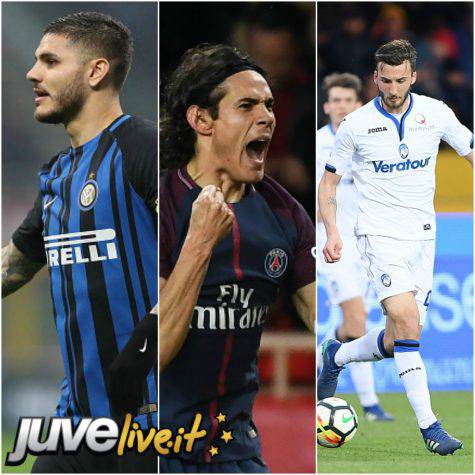 Icardi-Cavani-Cristante, Inter-Juventus mercato