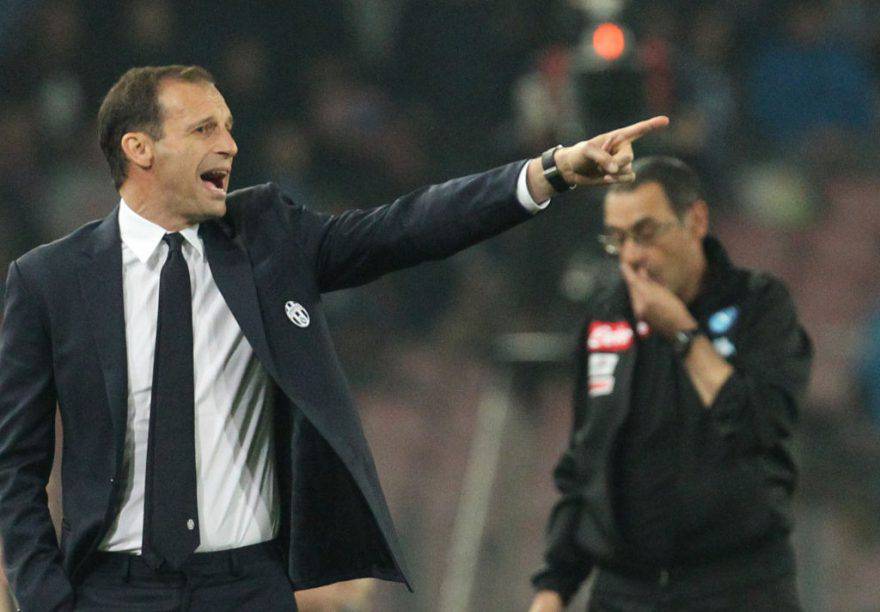 Juve-Napoli, Allegri e Sarri