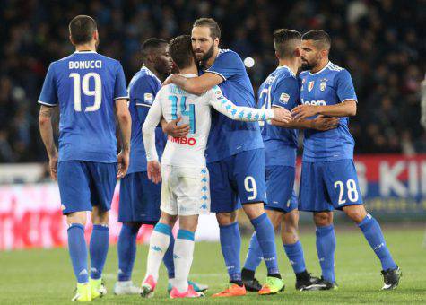 Juventus-Napoli Higuain Mertens numeri a confronto