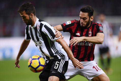 Juve-Milan Calhanoglu Pjanic