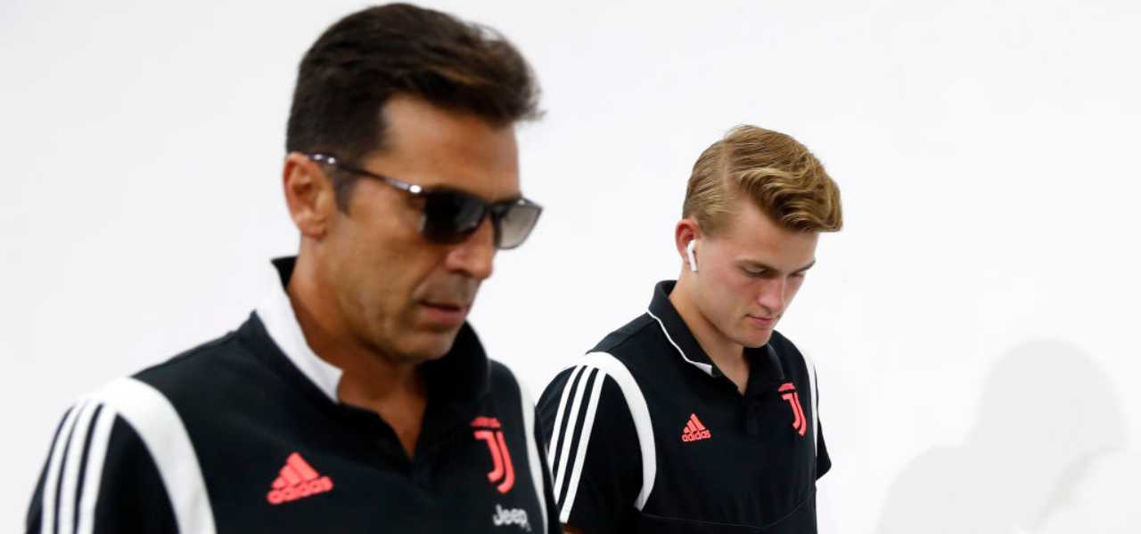 Gigi Buffon e Matthijs de Ligt