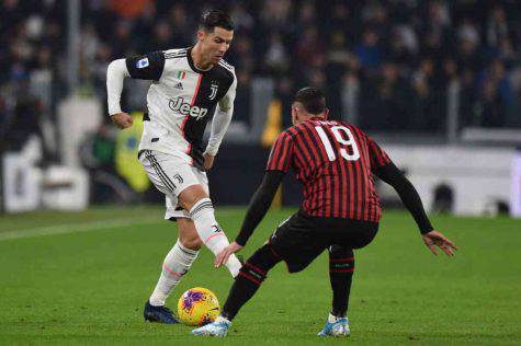 infortunio ronaldo juventus milan