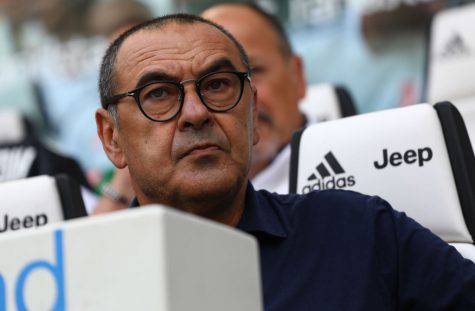 Maurizio Sarri prima di Roma-Juve