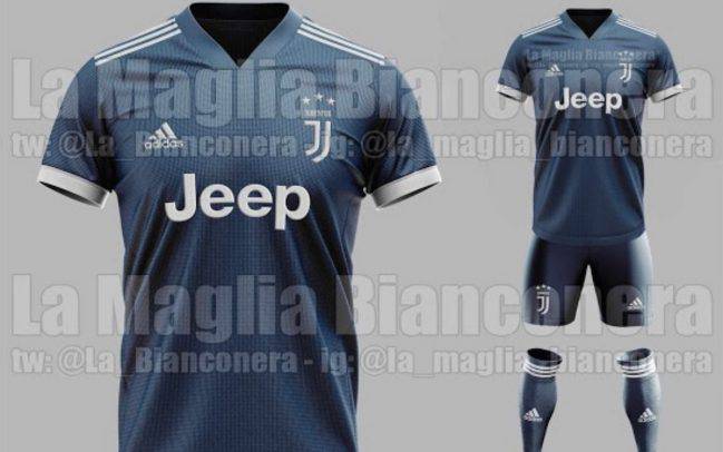 Juventus, ecco la seconda maglia per la stagione 2020/2021