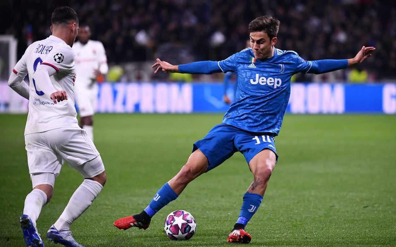 Dybala e Aouar in Champions League nel match di andata