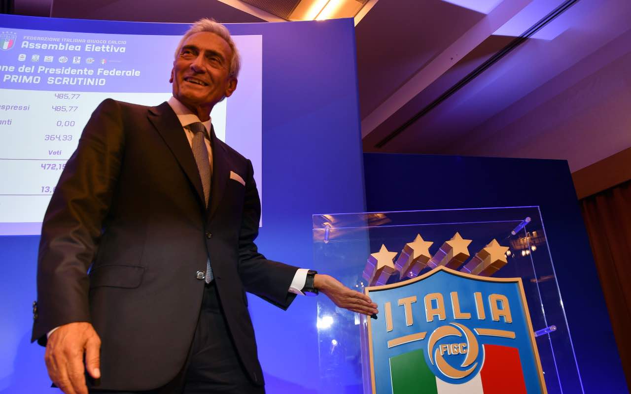 Il presidente della Figc Gabriele Gravina