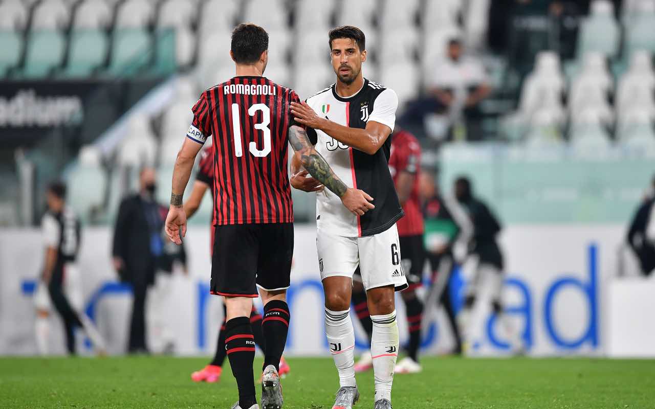 Khedira e Romagnoli dopo la semifinale di Coppa Italia