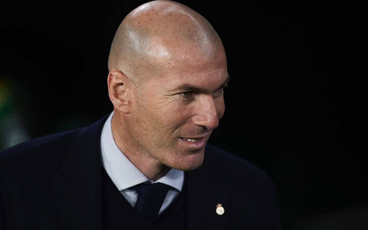 L'allenatore del Real Madrid Zinedine Zidane