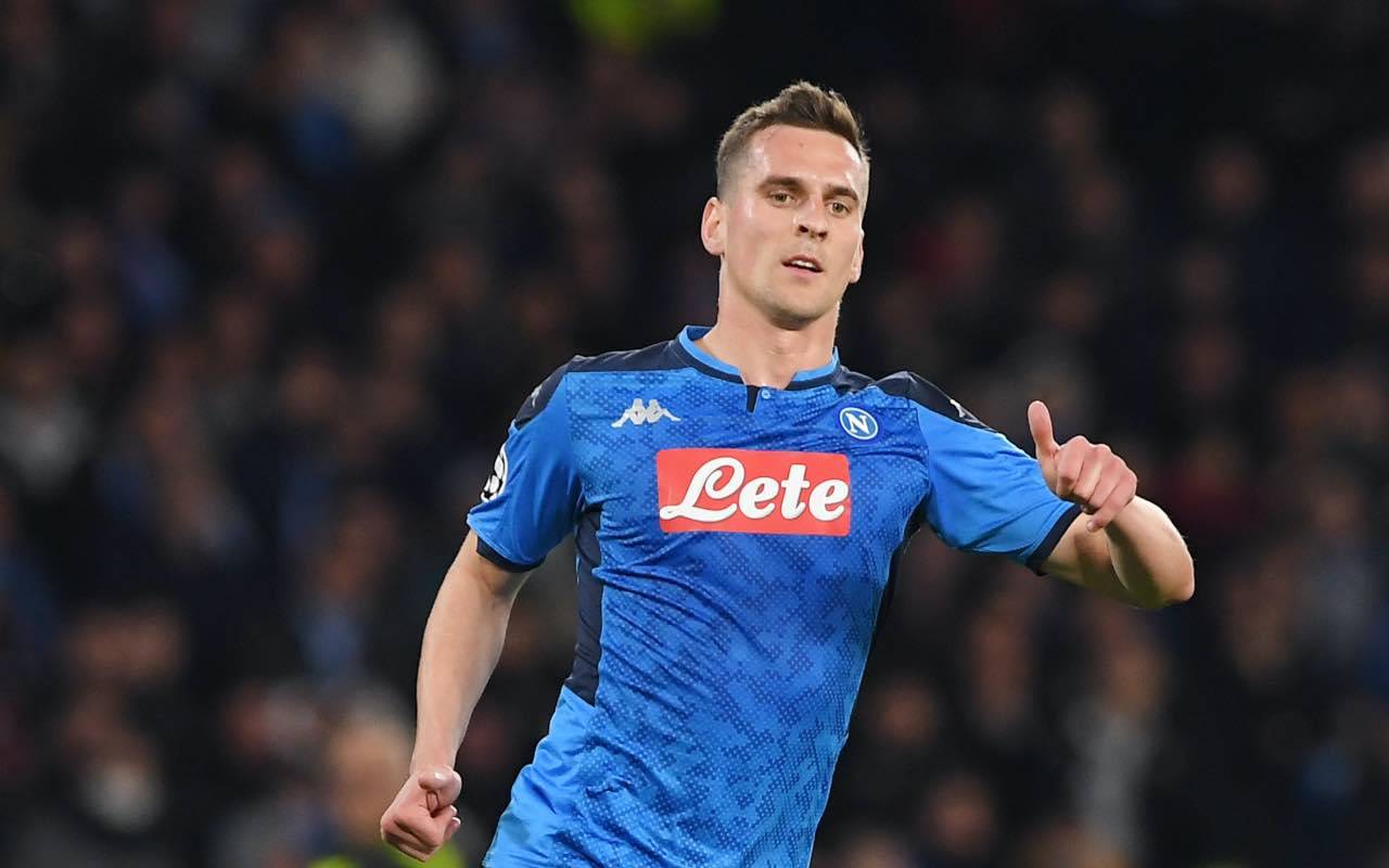 Milik, centravanti polacco del Napoli