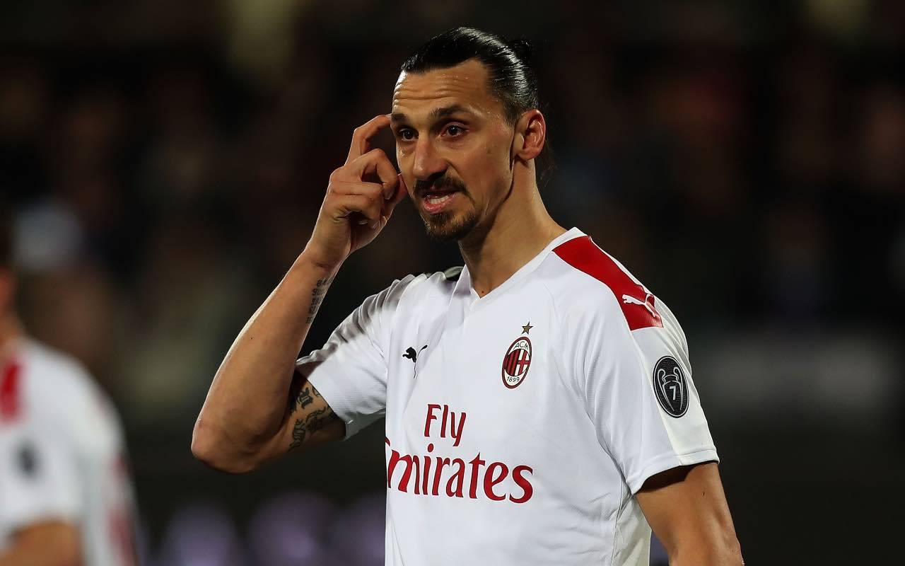 Zlatan Ibrahimovic, attaccante svedese del Milan