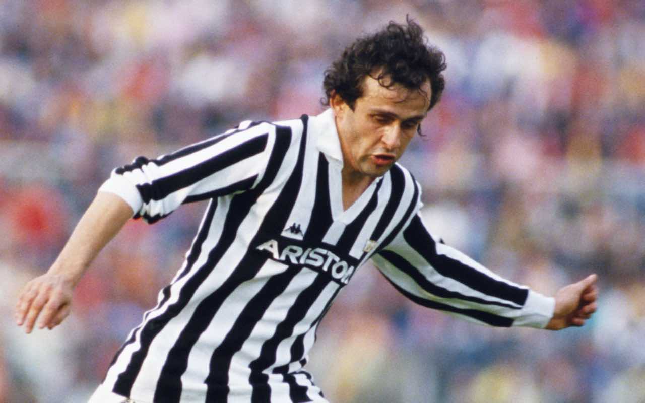 Platini ai tempi della Juventus