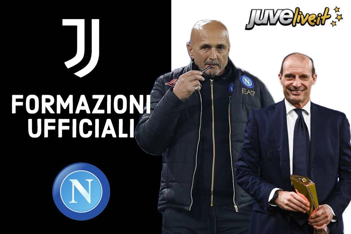 Formazioni ufficiali Napoli-Juventus, Allegri sorprende tutti