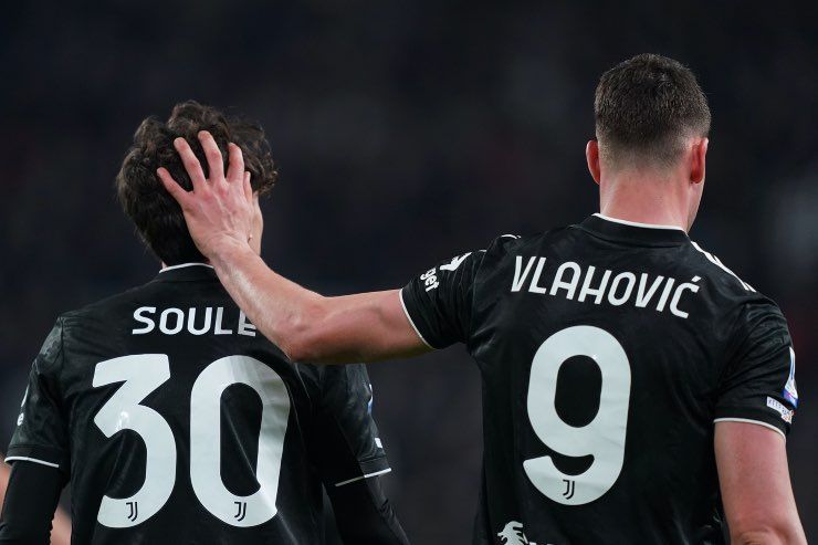 Vlahovic e Soulé Juventus 